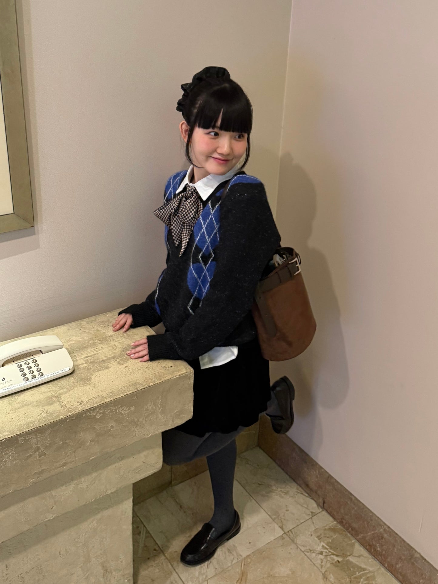 アーガイルハートニット DPA43721