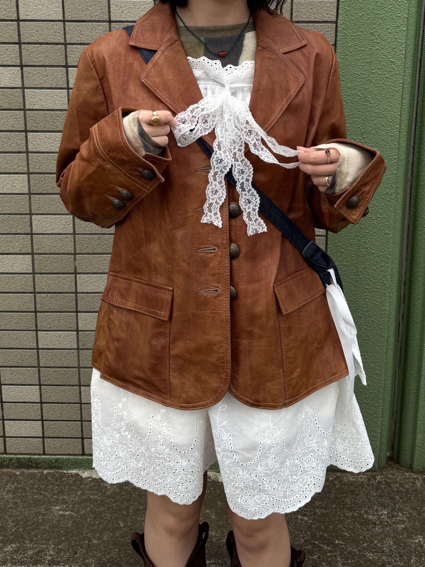 レースレイヤードキャミワンピース DPC03019