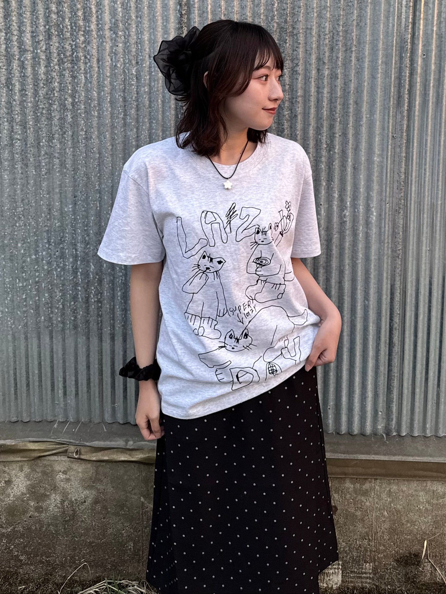 オヒルネキャットTシャツ DPC03055