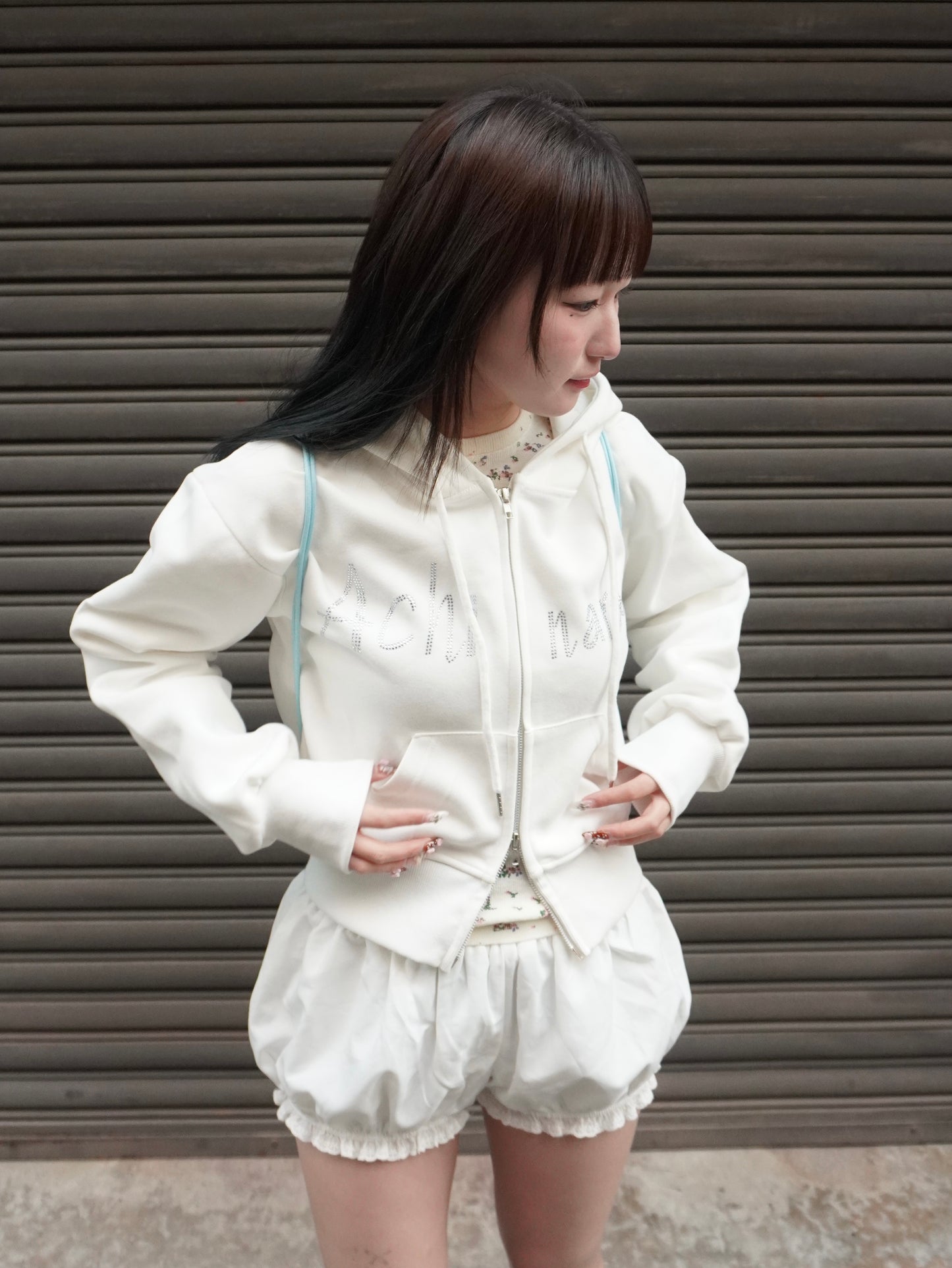 ストーンロゴダブルジップパーカー DPB85325