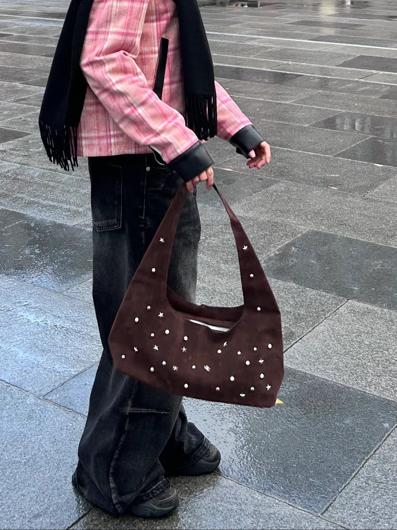 スタッズデザインワンショルダーバッグ DPB92071