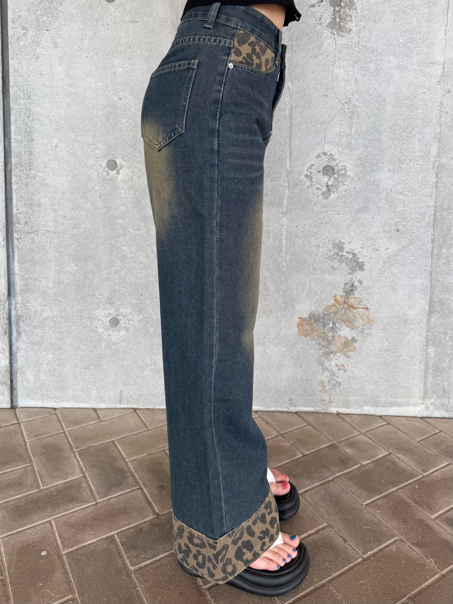 レオパードデニムパンツ DPB73564