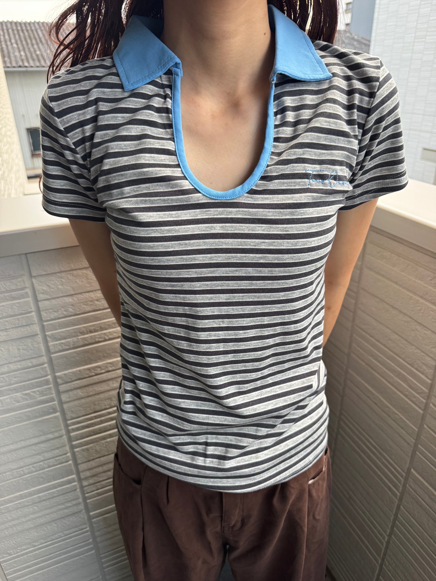 ボーダーポロTシャツ DPC07034