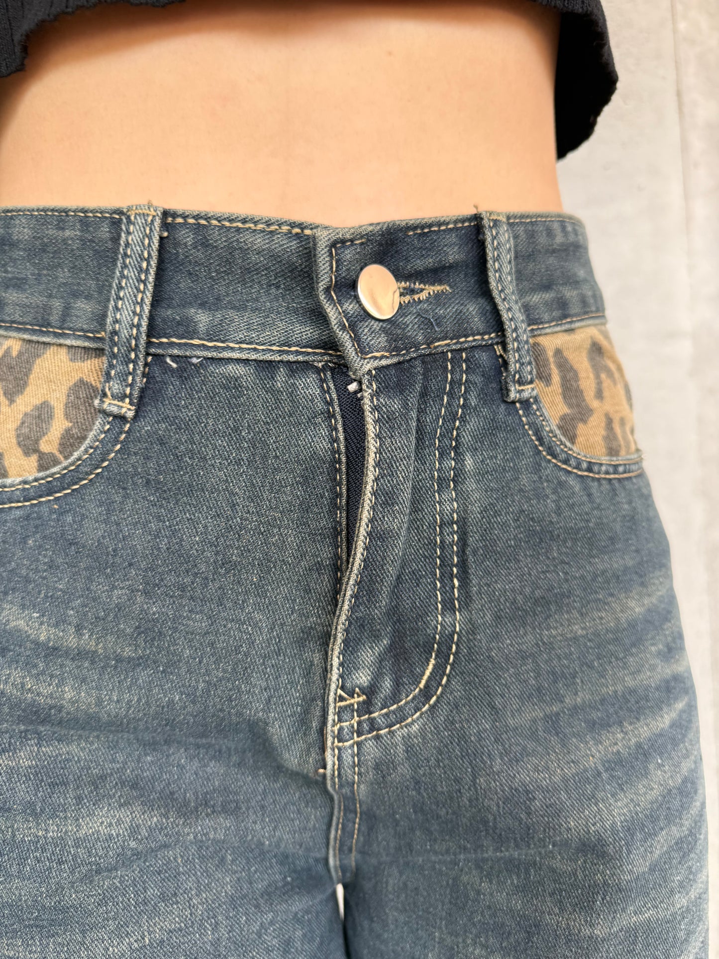 レオパードデニムパンツ DPB73564