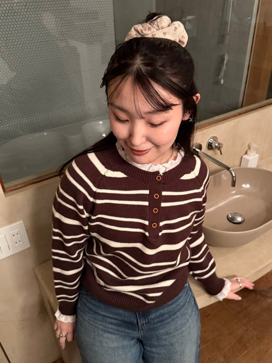 マルチボーダーニットトップス DPB78258