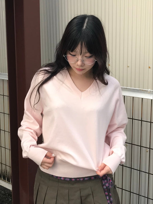 Vネックスプリングニット DPB89215