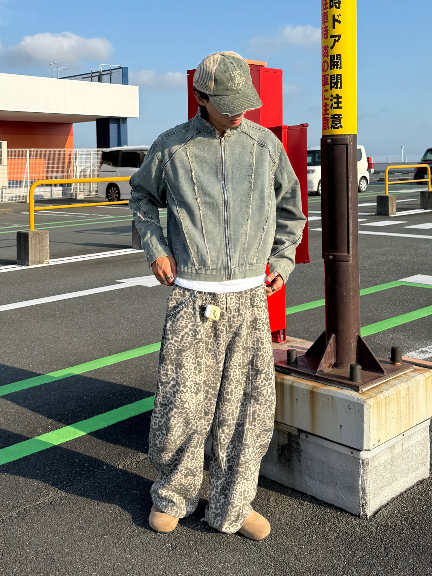ラインデニムジップパーカー DPB90055