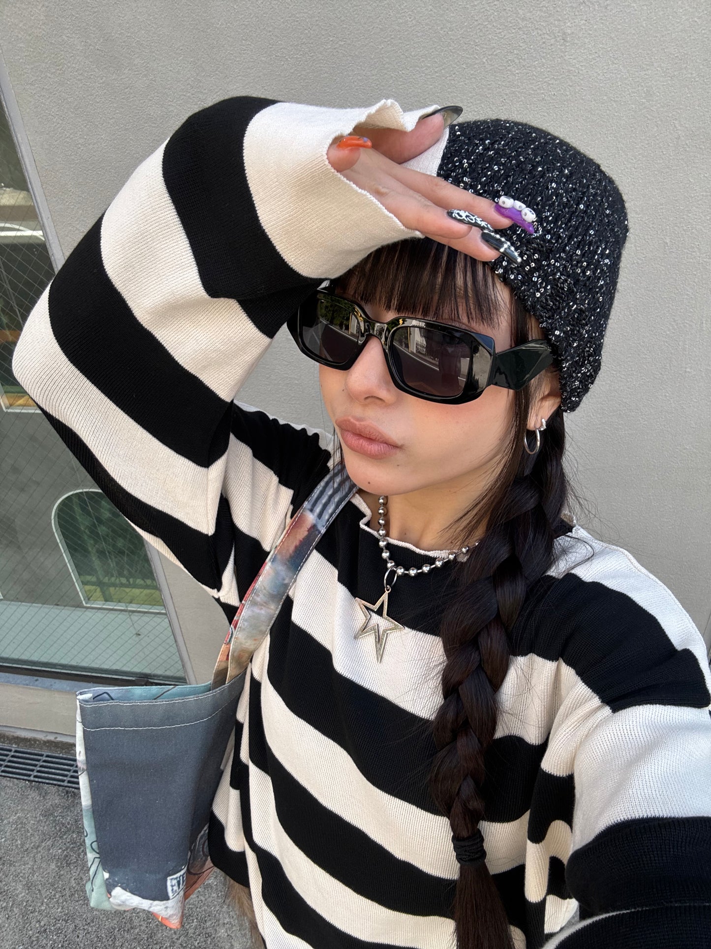 ボーダーロングスリーブTシャツ DPB86140