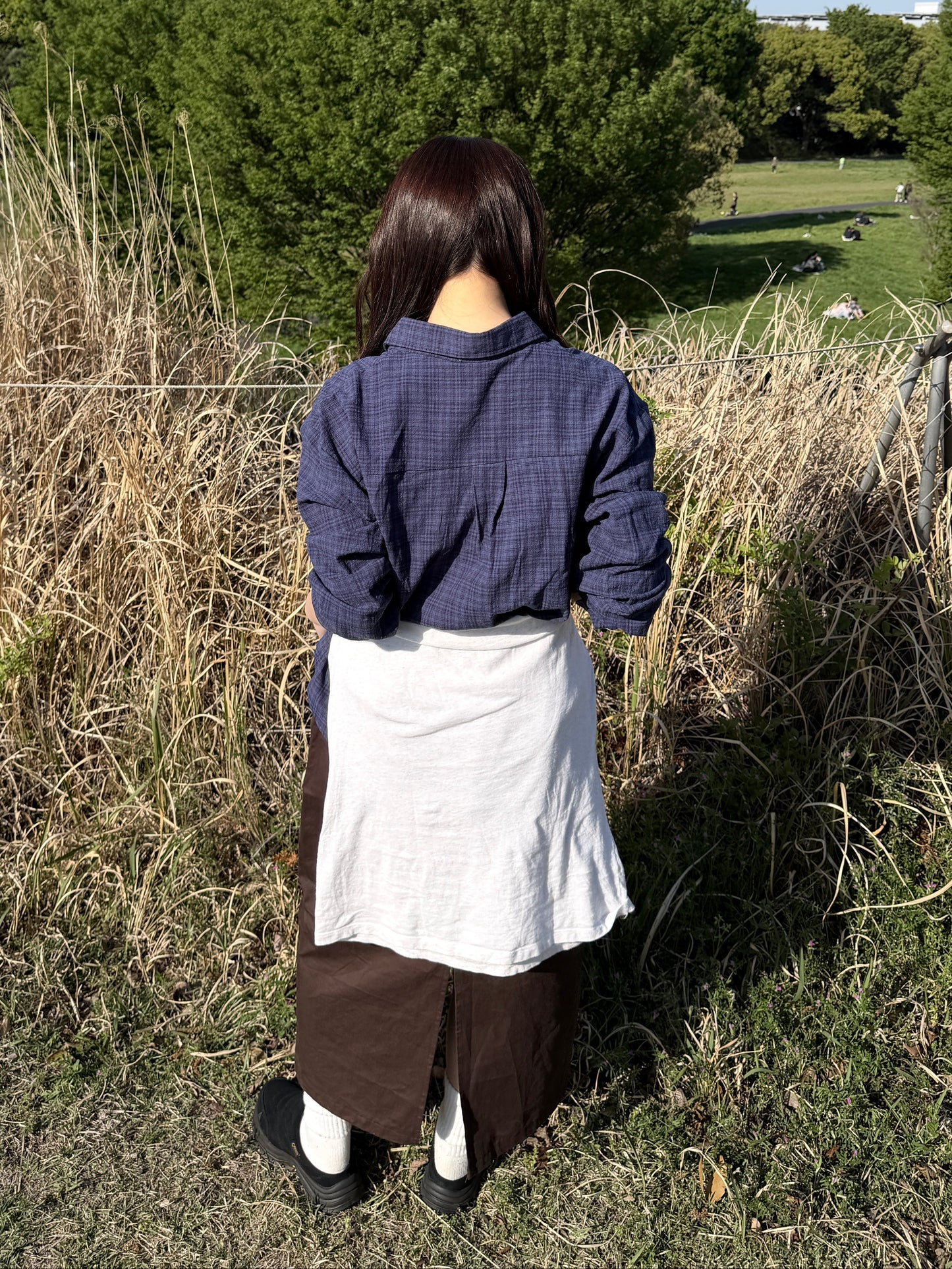 ユーズドライクワイドチェックシャツ DPB78268