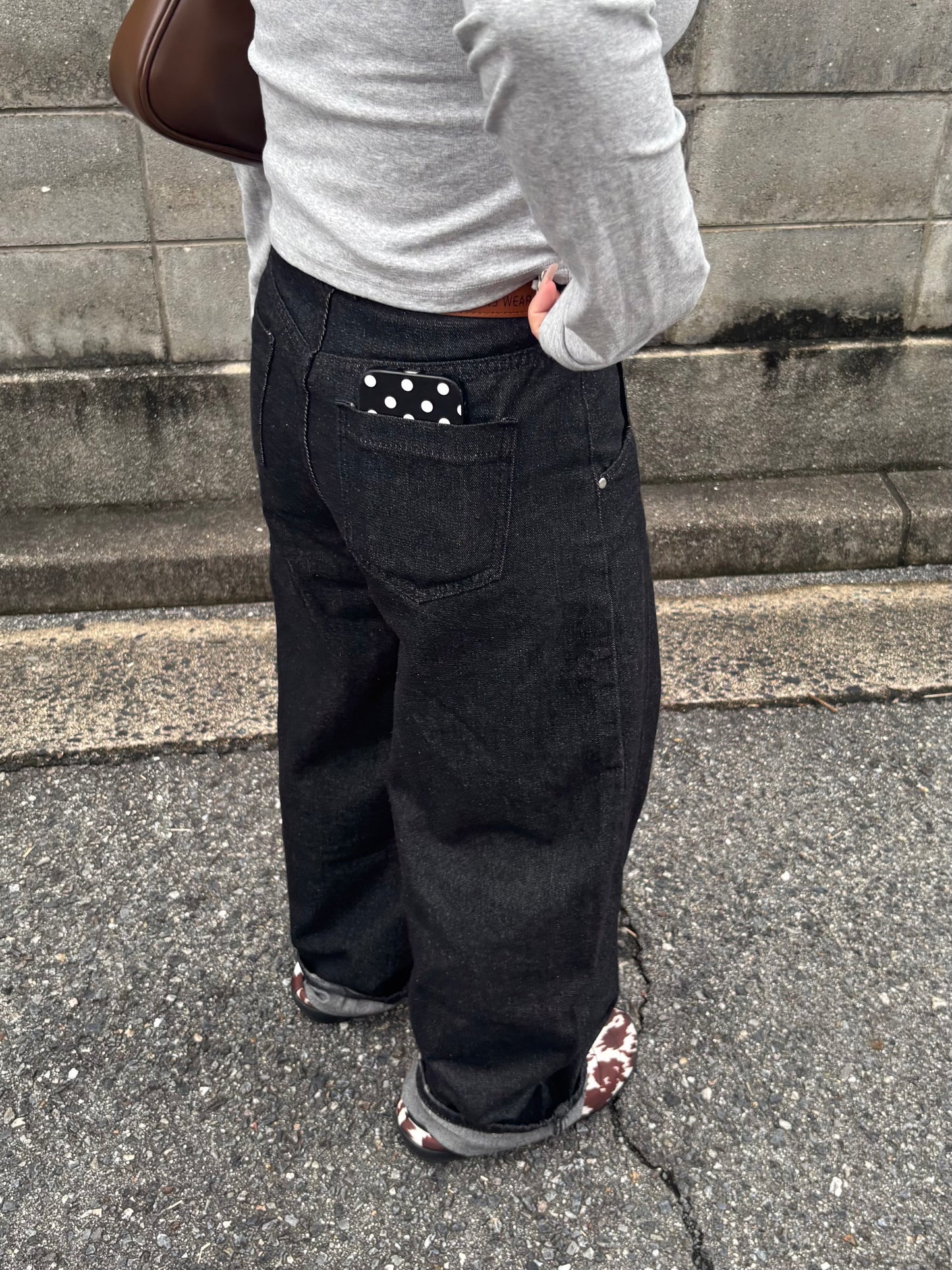 ワイドステッチデニムパンツ DPB97026