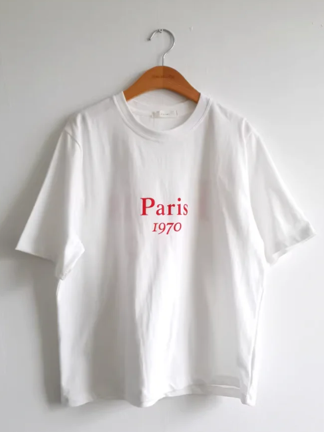 parisプリントTシャツ DPB71716