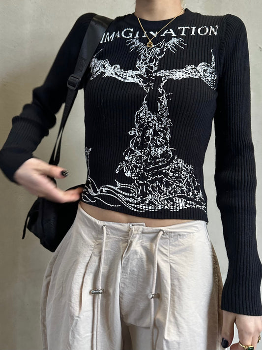 ピクチャーリブニットトップス DPB26301