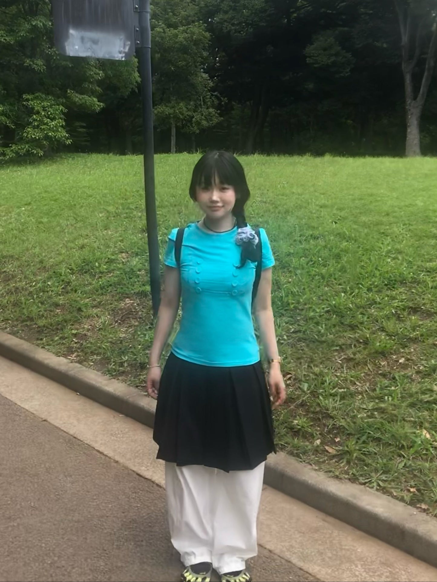カーブバルーンホワイトパンツ DPC04092