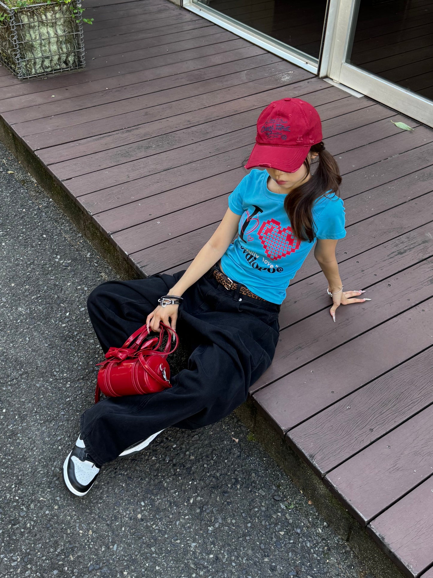 ピクセルアイラブTシャツ DPB86086