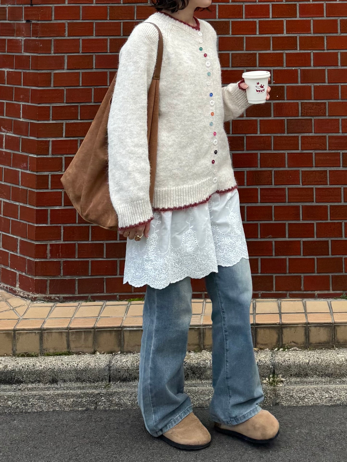 ウォッシュワイドストレートデニムパンツ DPC03024