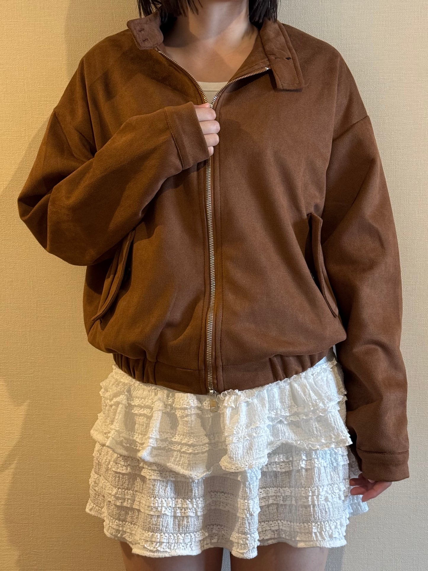 ブラウンスウェードジャケット DPB93022