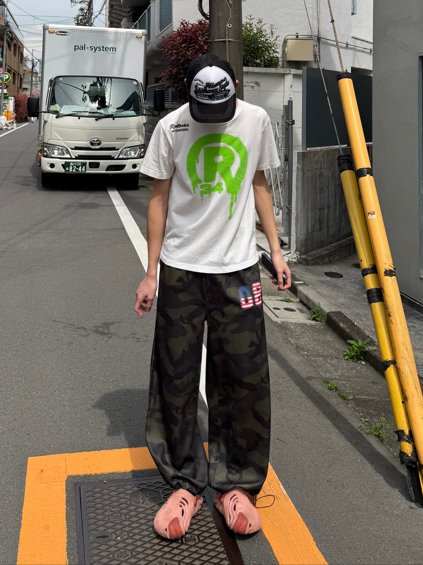 カモフラワイドスウェットパンツ DPC05008