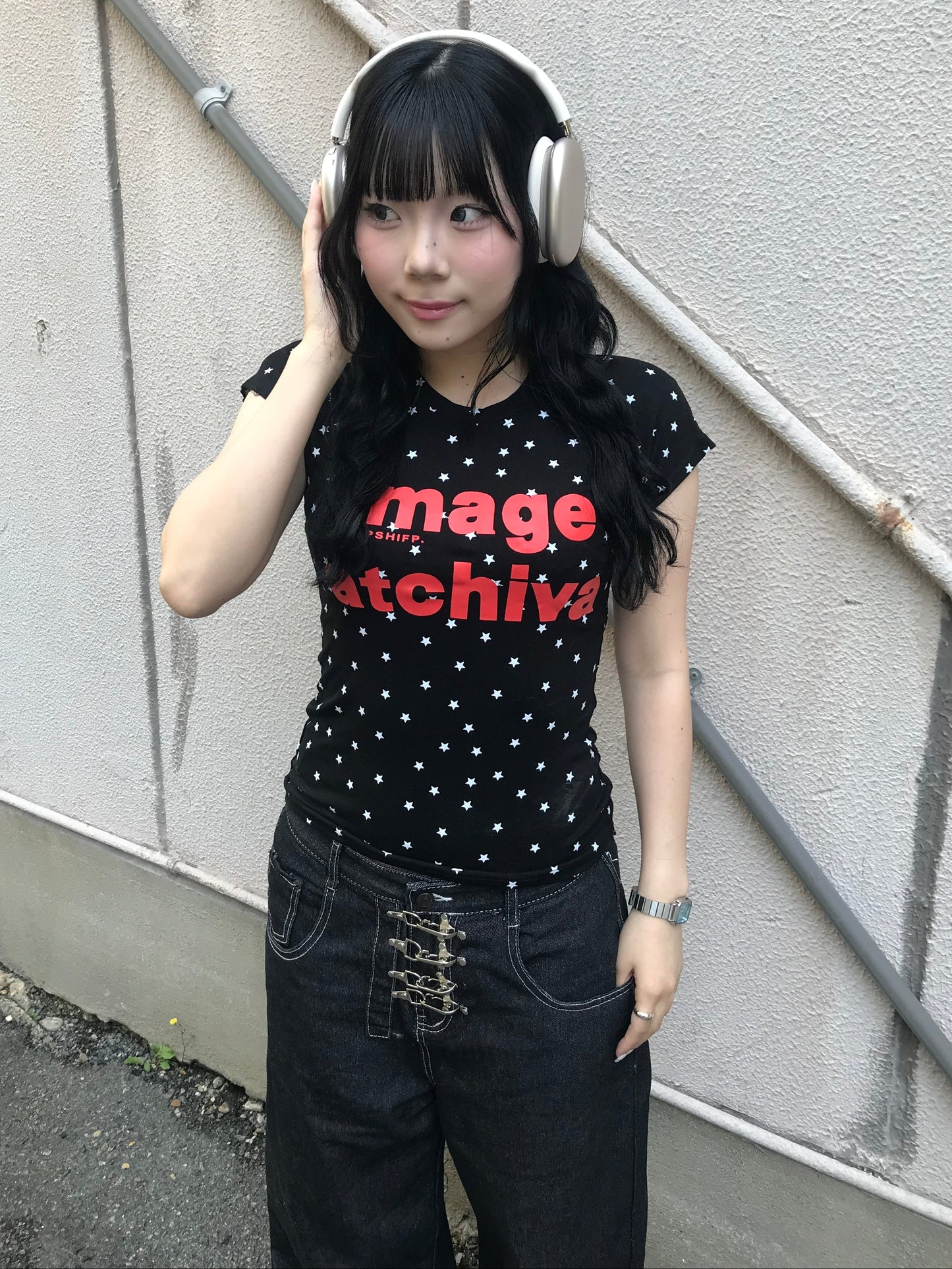ブラックスターフィットTシャツ DPB89249