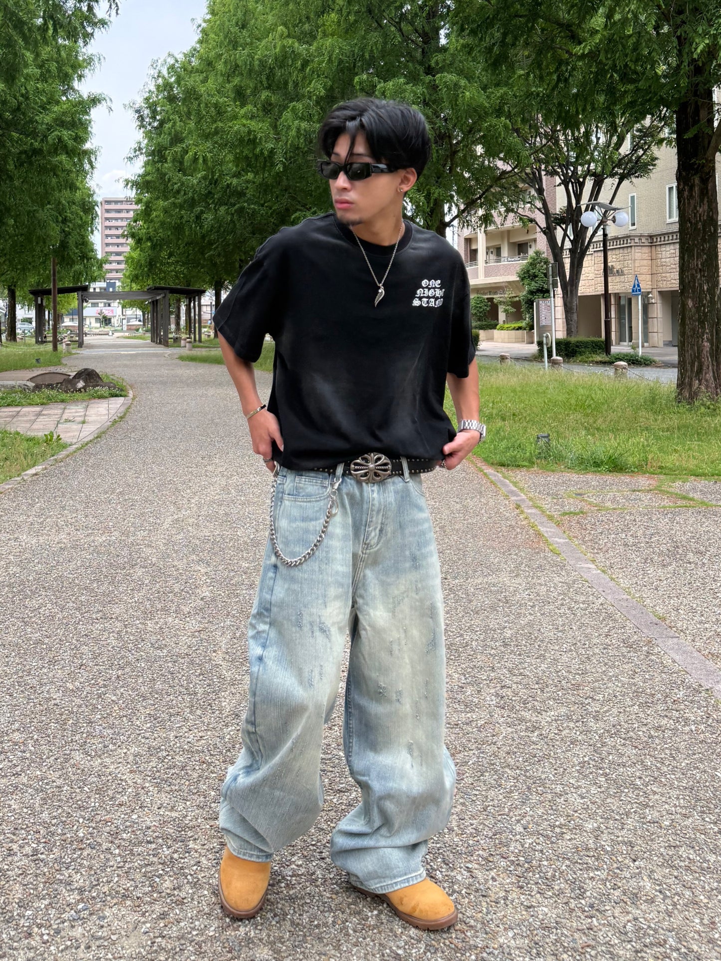 【即納】ウォッシュバルーンデニムパンツ DPB90219S