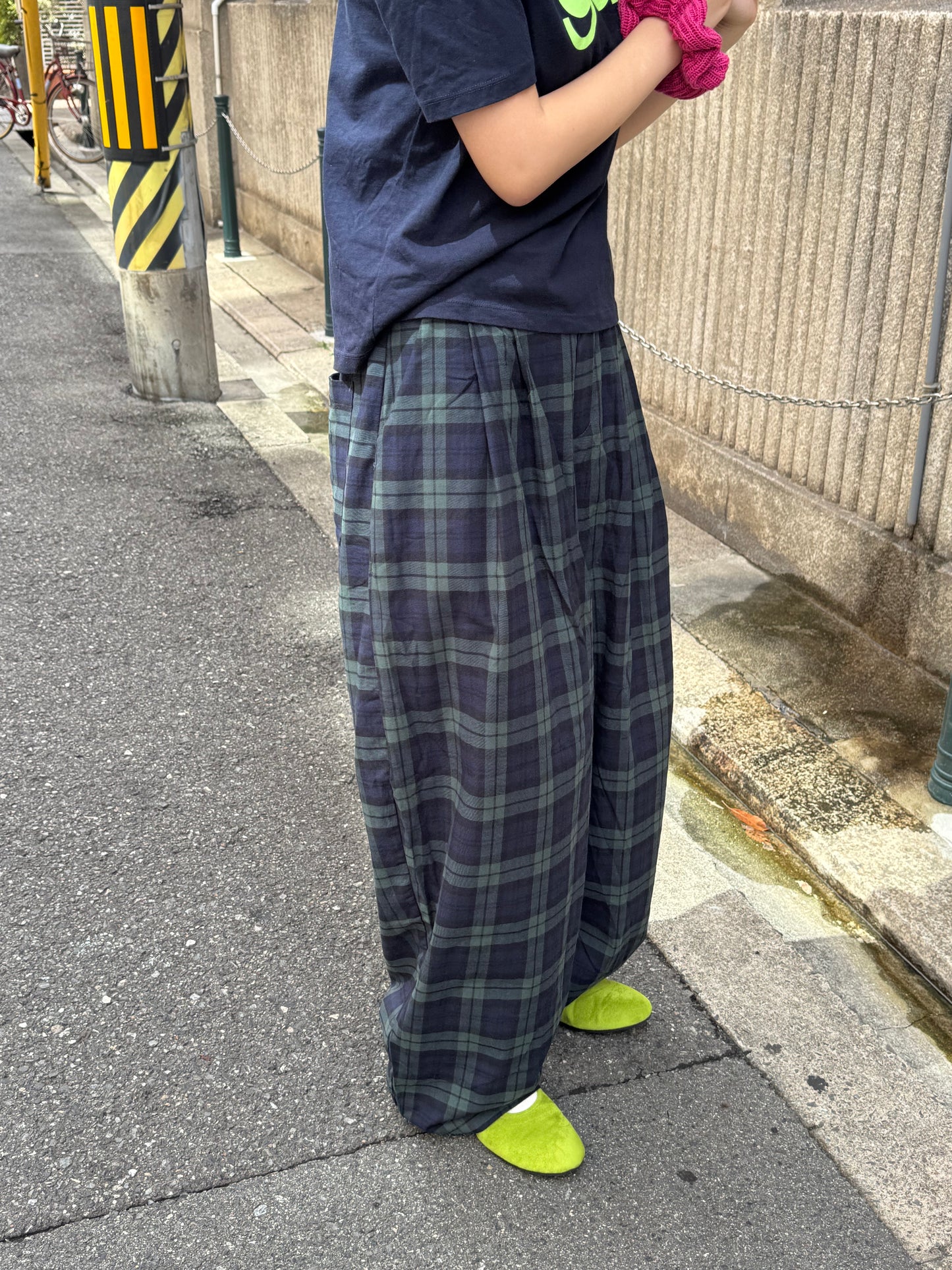 カーブラインチェックパンツ DPB85295