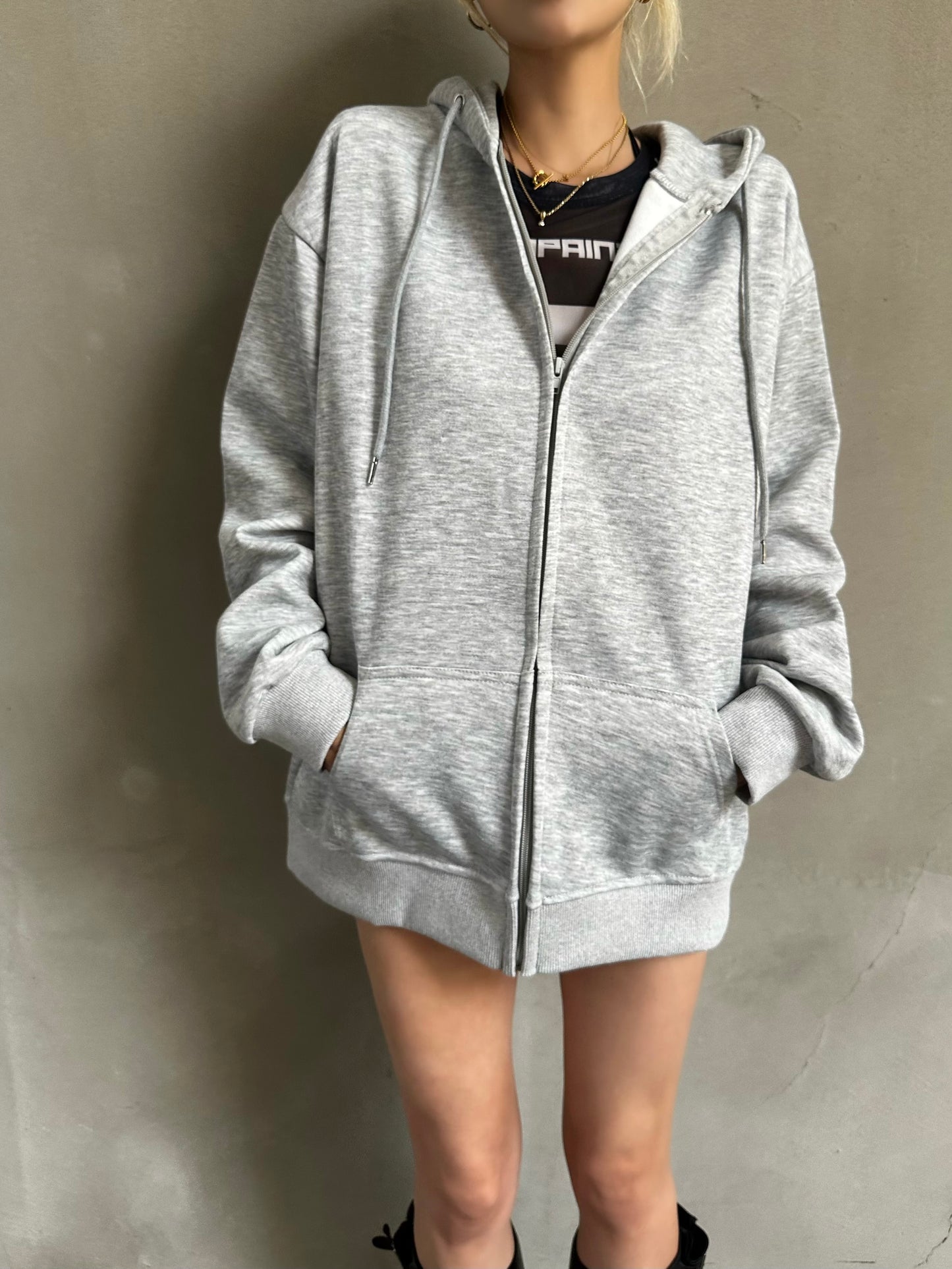 ルーズフードジップパーカー DPB26625