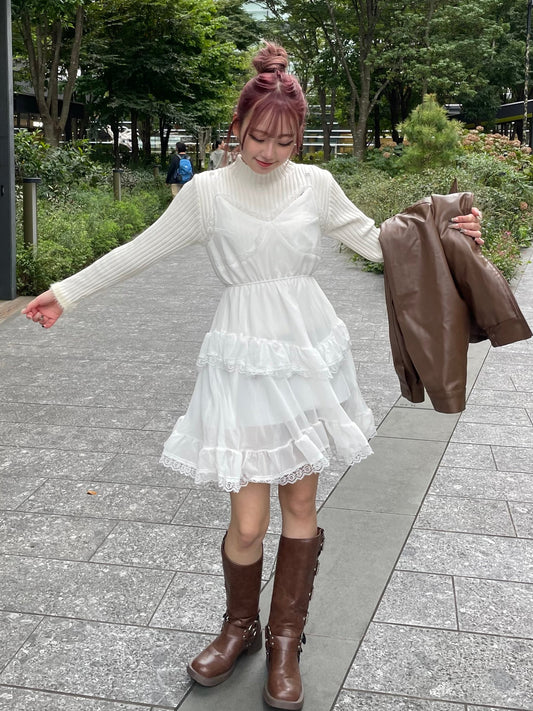 ティアードレースミニワンピース DPB68085