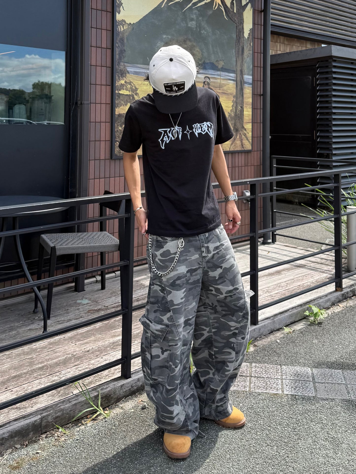 ムーンデザインバックロゴTシャツ DPB90007