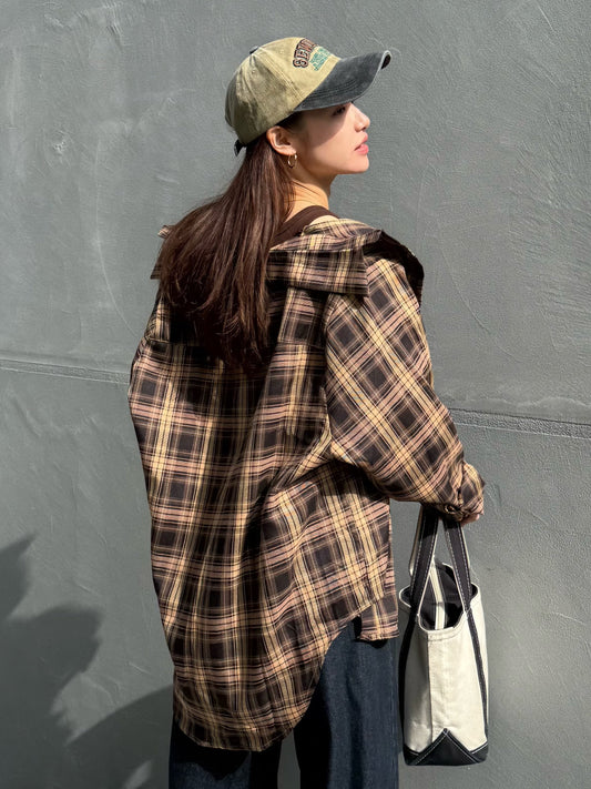 ブラウンチェックシャツ DPB47461