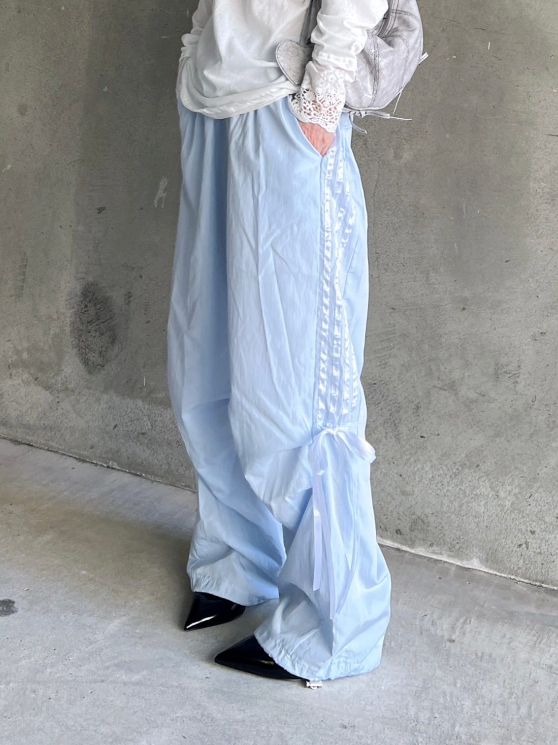 ラインリボンワイドパンツ DPB79139