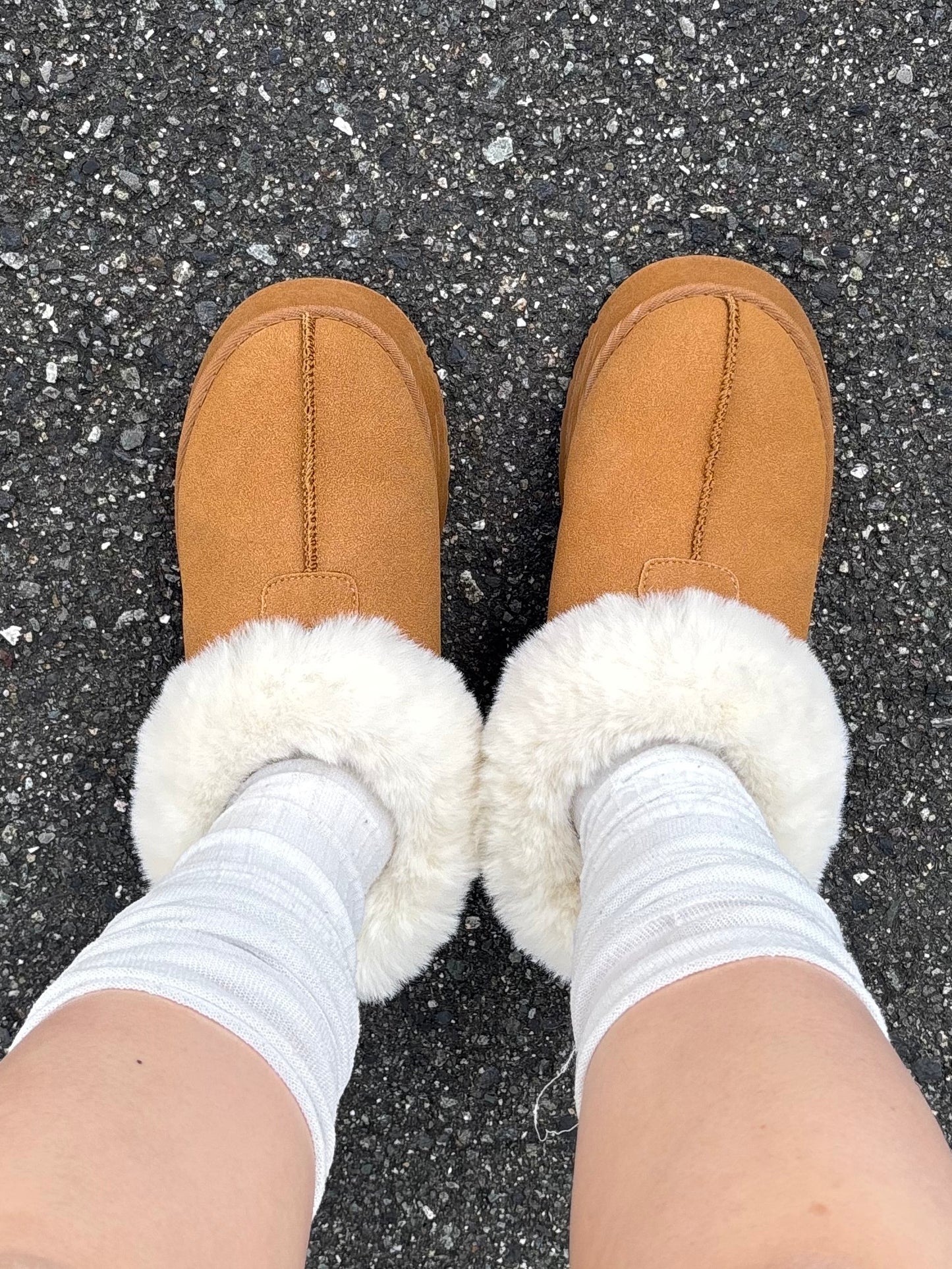 ファー付きショートムートンブーツ DPB89137