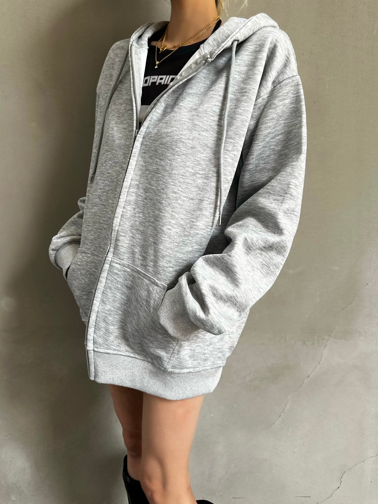 ルーズフードジップパーカー DPB26625