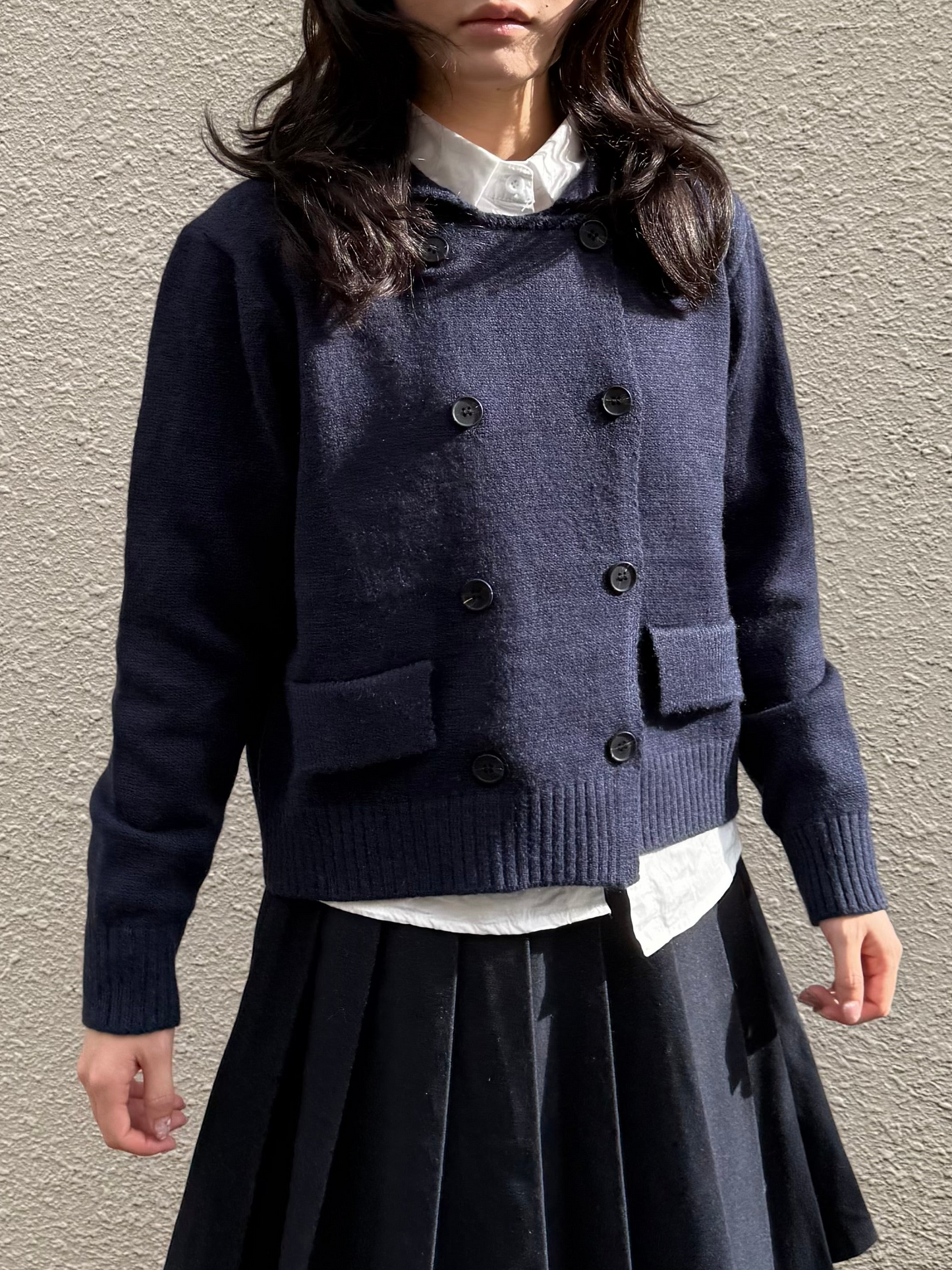 ダブルボタンセーター DPA43736