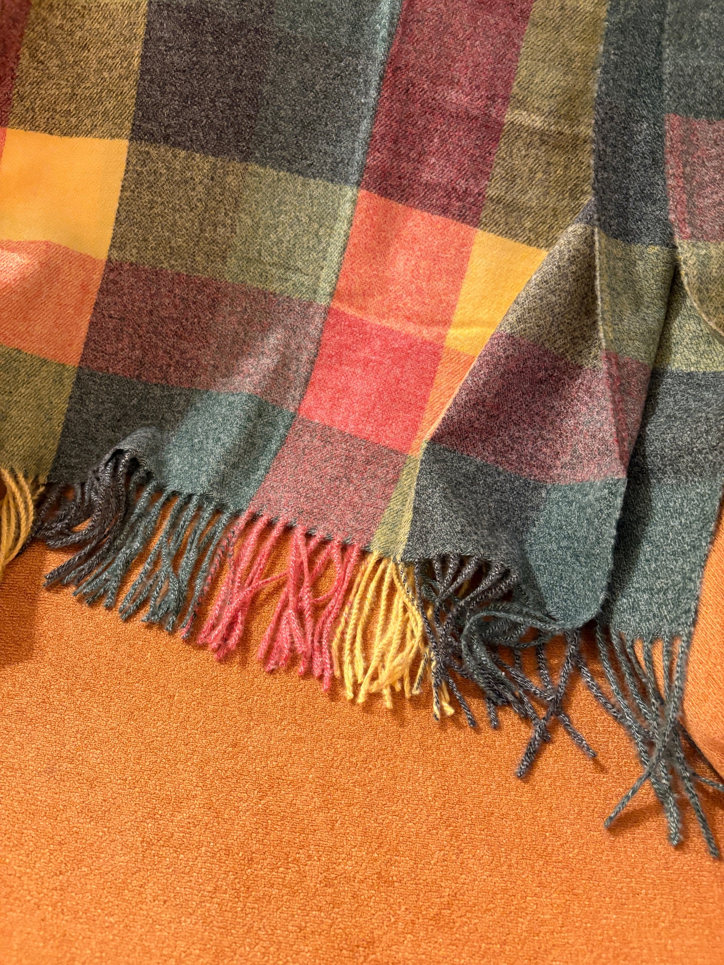 ブロックチェックマフラー DPA43728