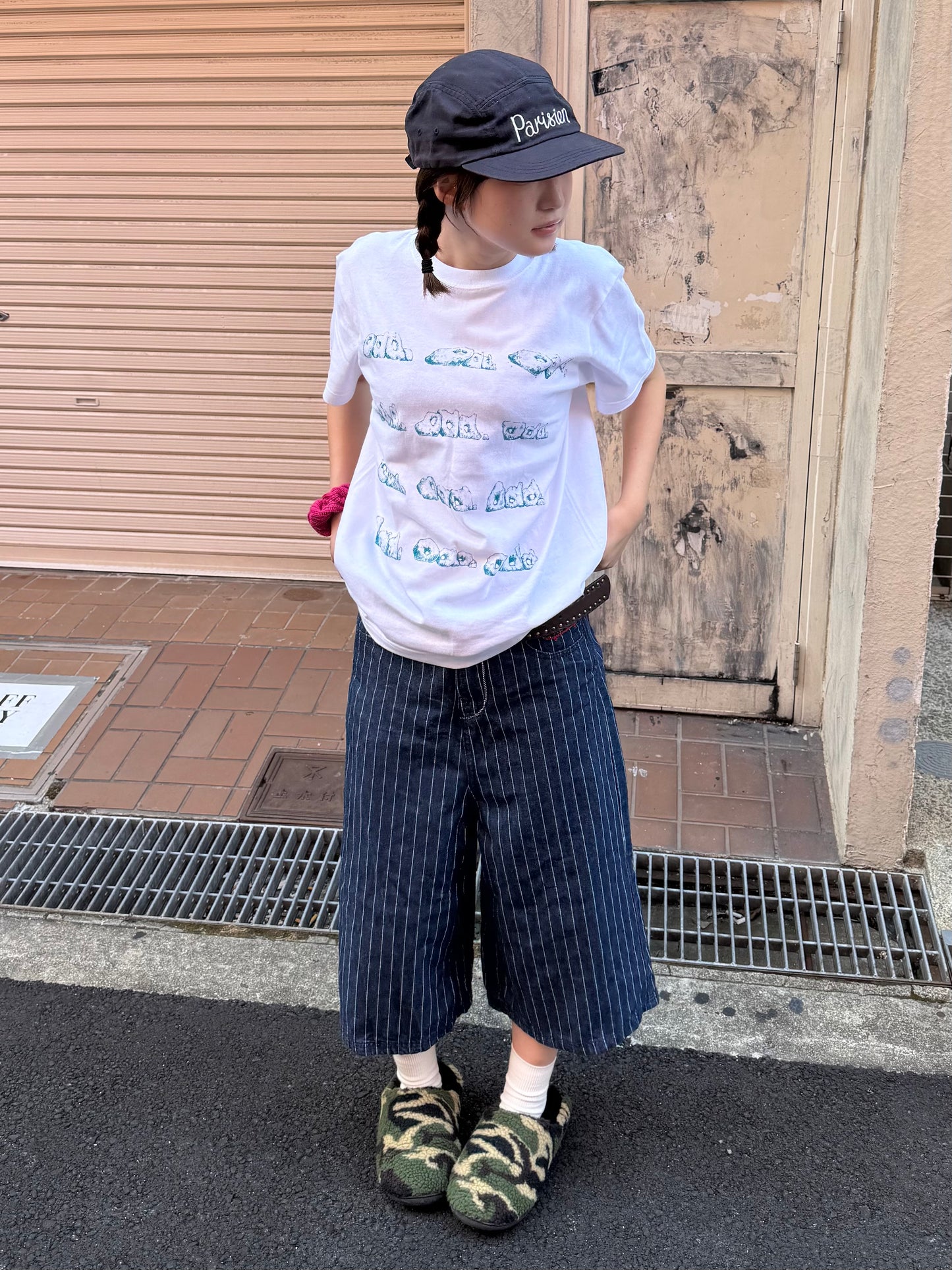 ストライプハーフデニムパンツ DPB85277