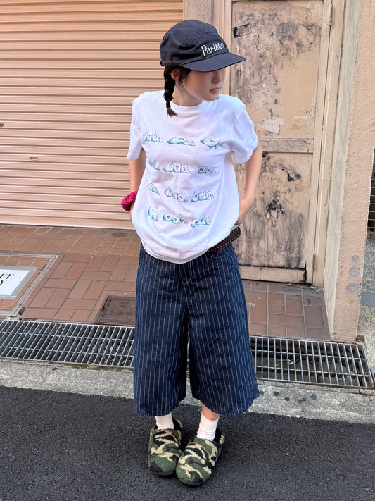 ストライプハーフデニムパンツ DPB85277