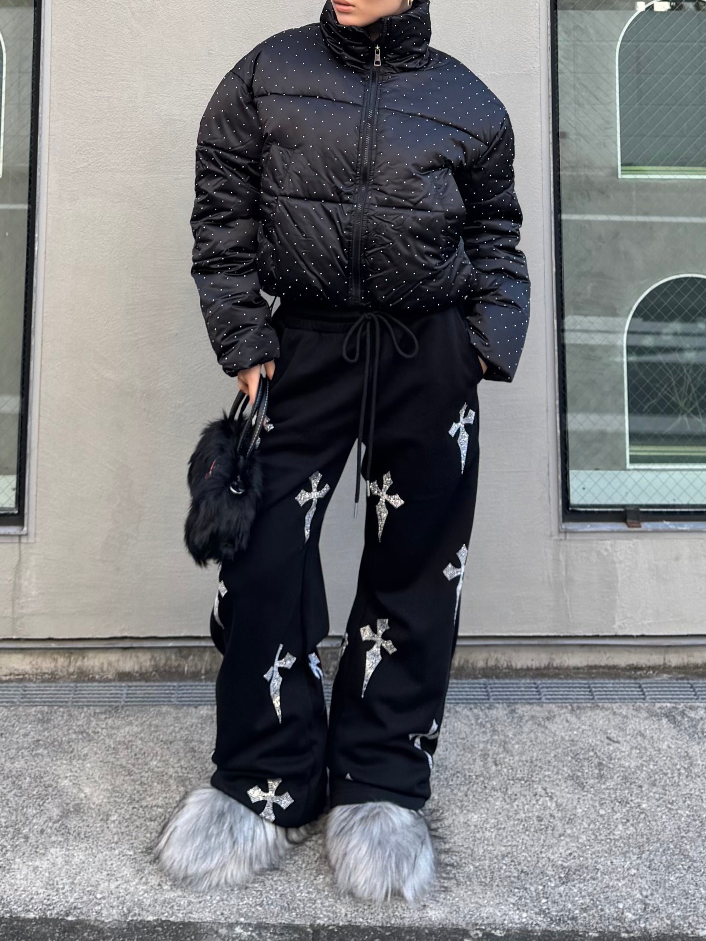 クロスラメスウェットパンツ DPB86167