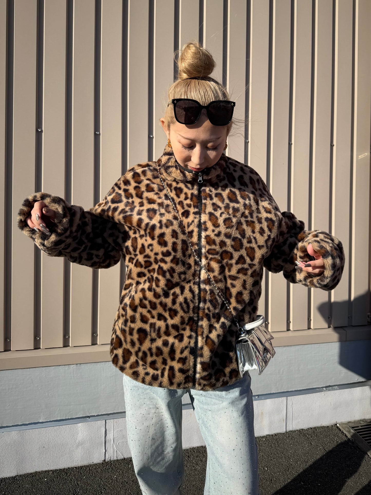 リバーシブルレオパードジャケット DPB73508