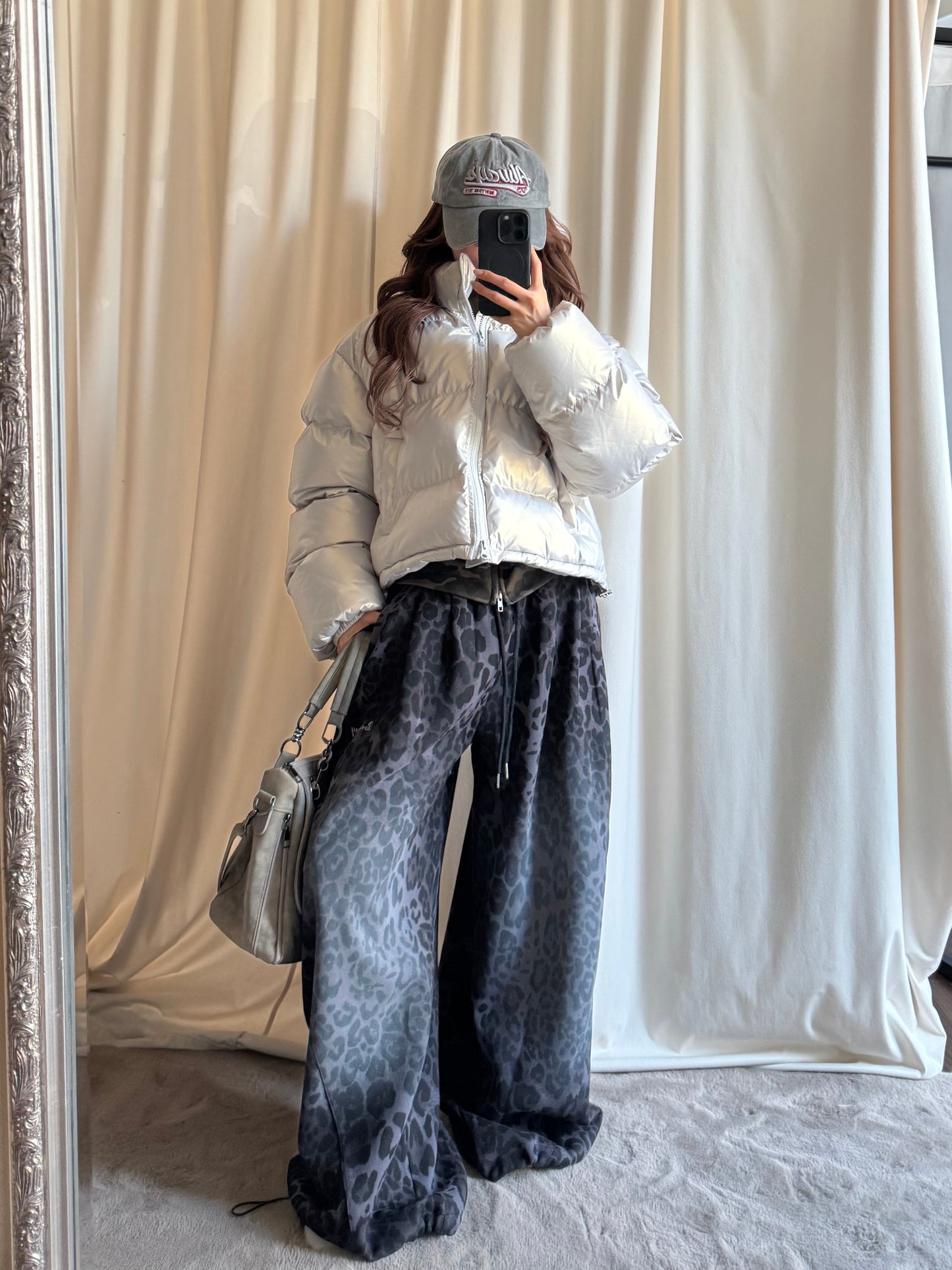 ウォッシュドレオパードスウェットパンツ DPB86171