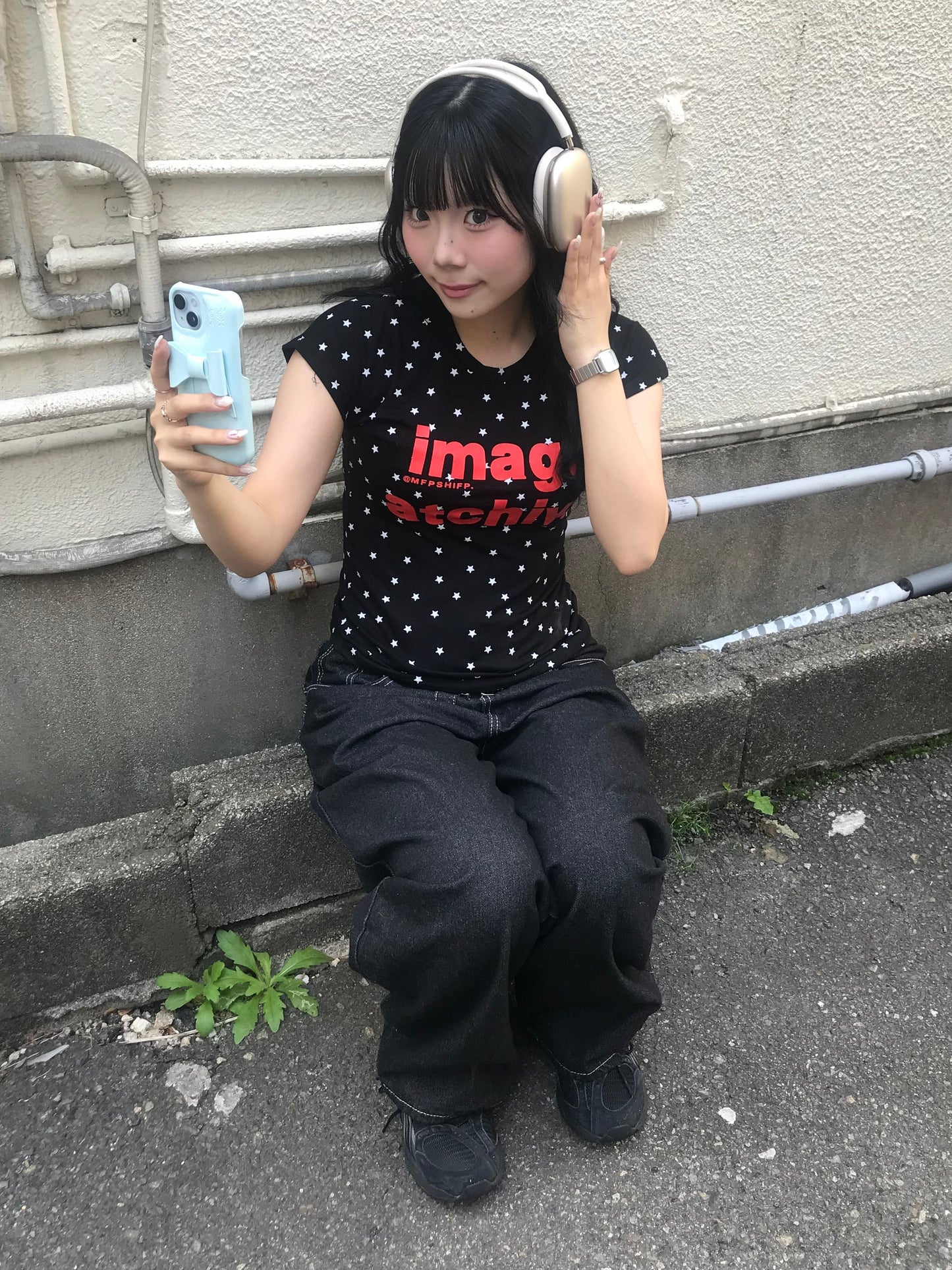 ブラックスターフィットTシャツ DPB89249