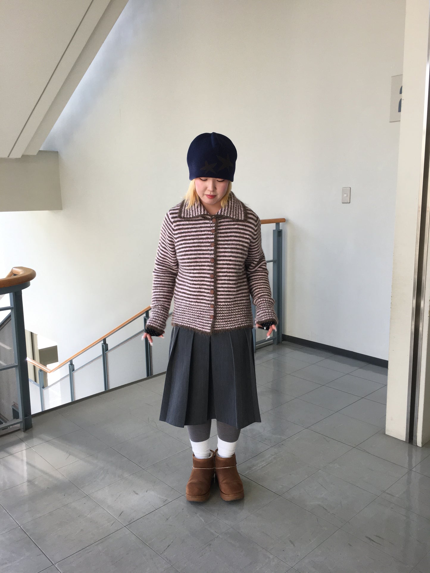 ボーダーネックニット DPB97061