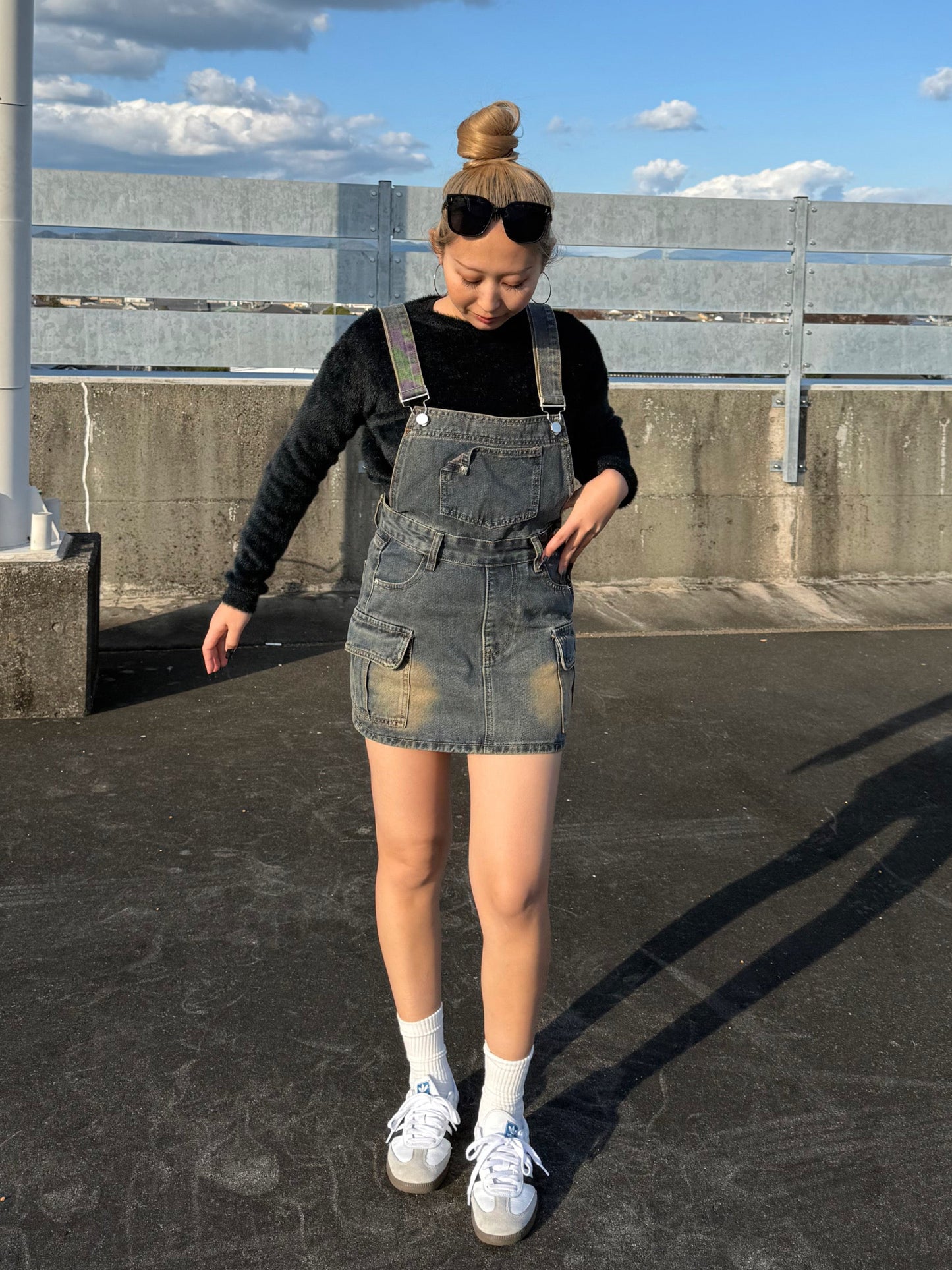 デニムミニサロペット DPB73502