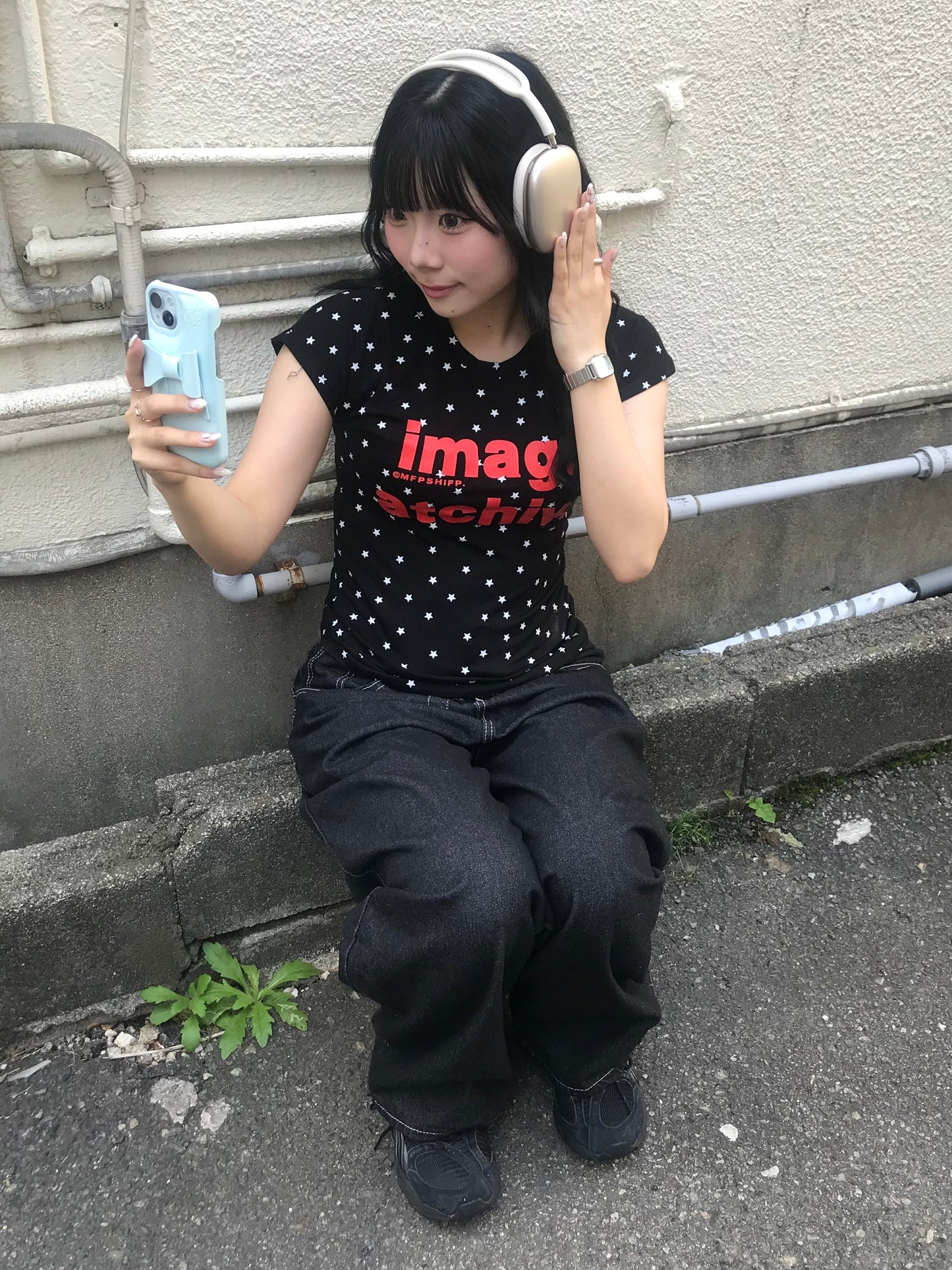 ブラックスターフィットTシャツ DPB89249