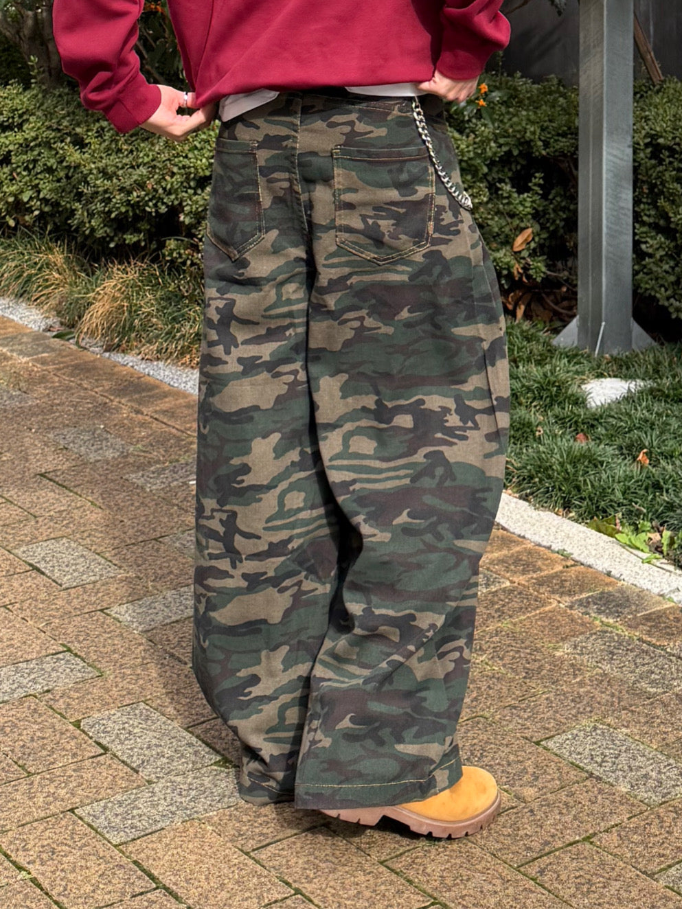 カモフラワイドデニムパンツ DPB90085