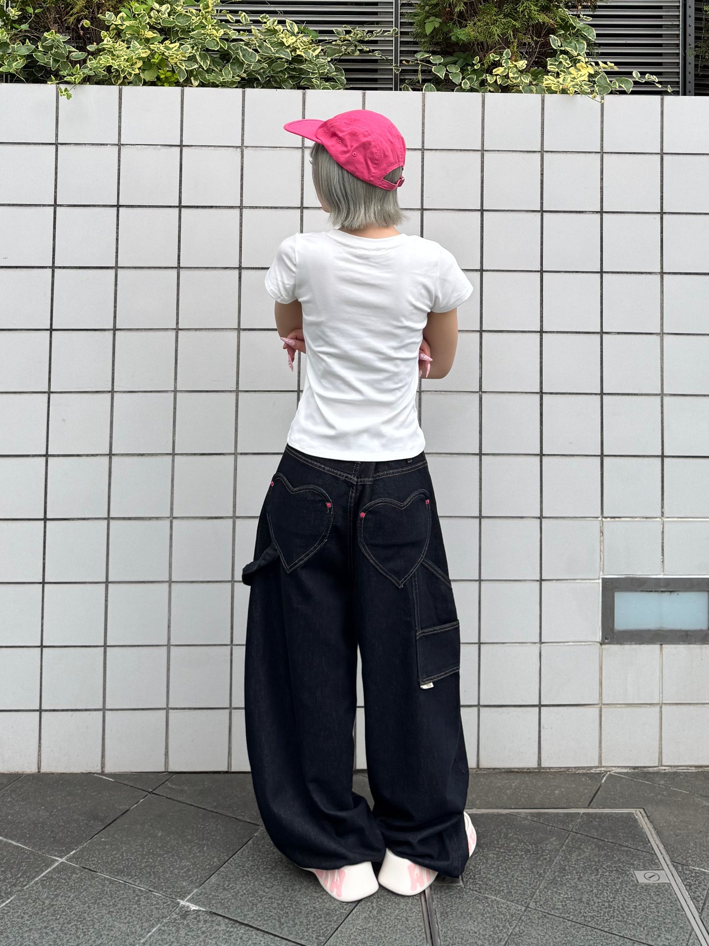 【即納】ハートポケットデニムパンツ DPB91173S
