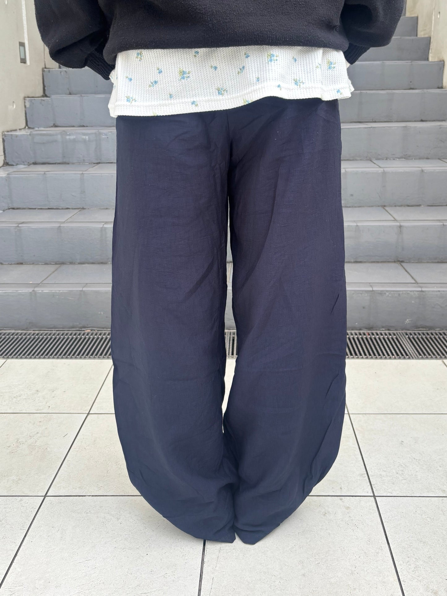 リネンソフトワイドパンツ DPC04031