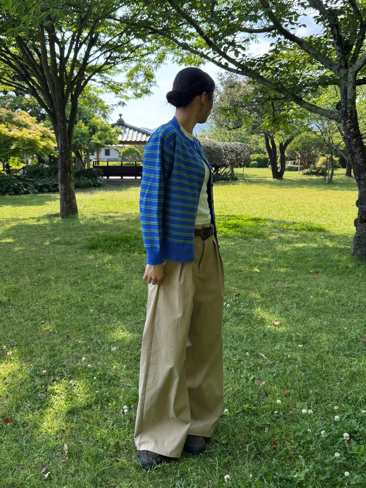 ボーダーカーディガン DPC07005