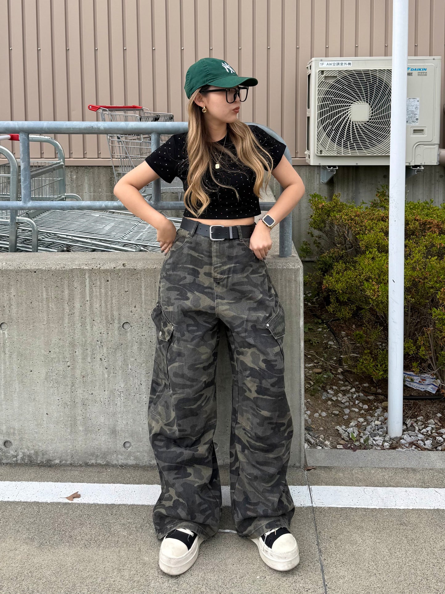 カモフラワイドパンツ DPB73493