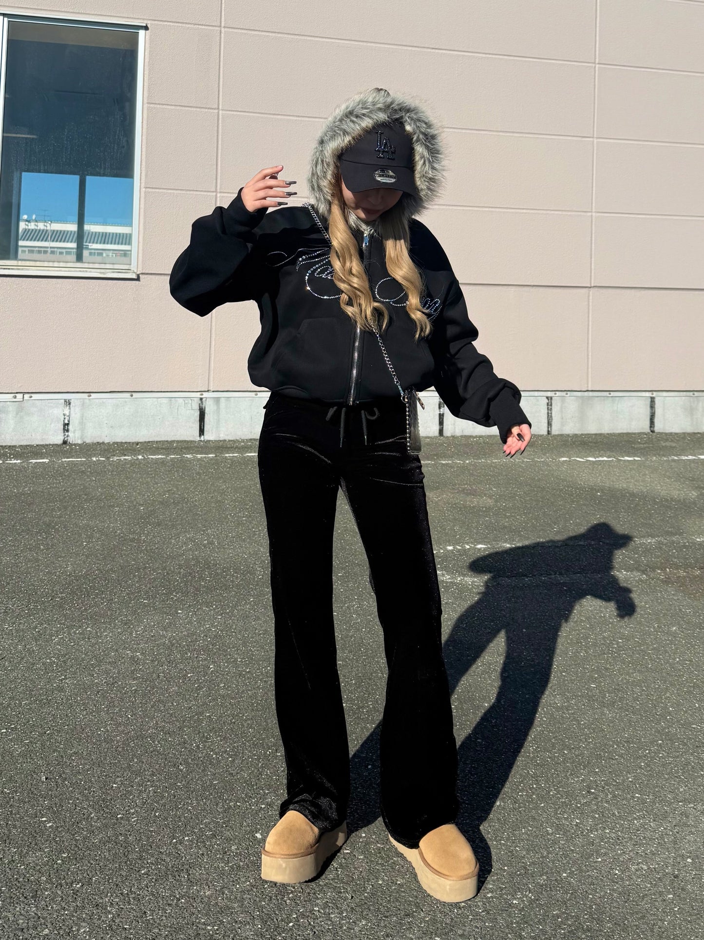 ベロアストレートパンツ DPB73172