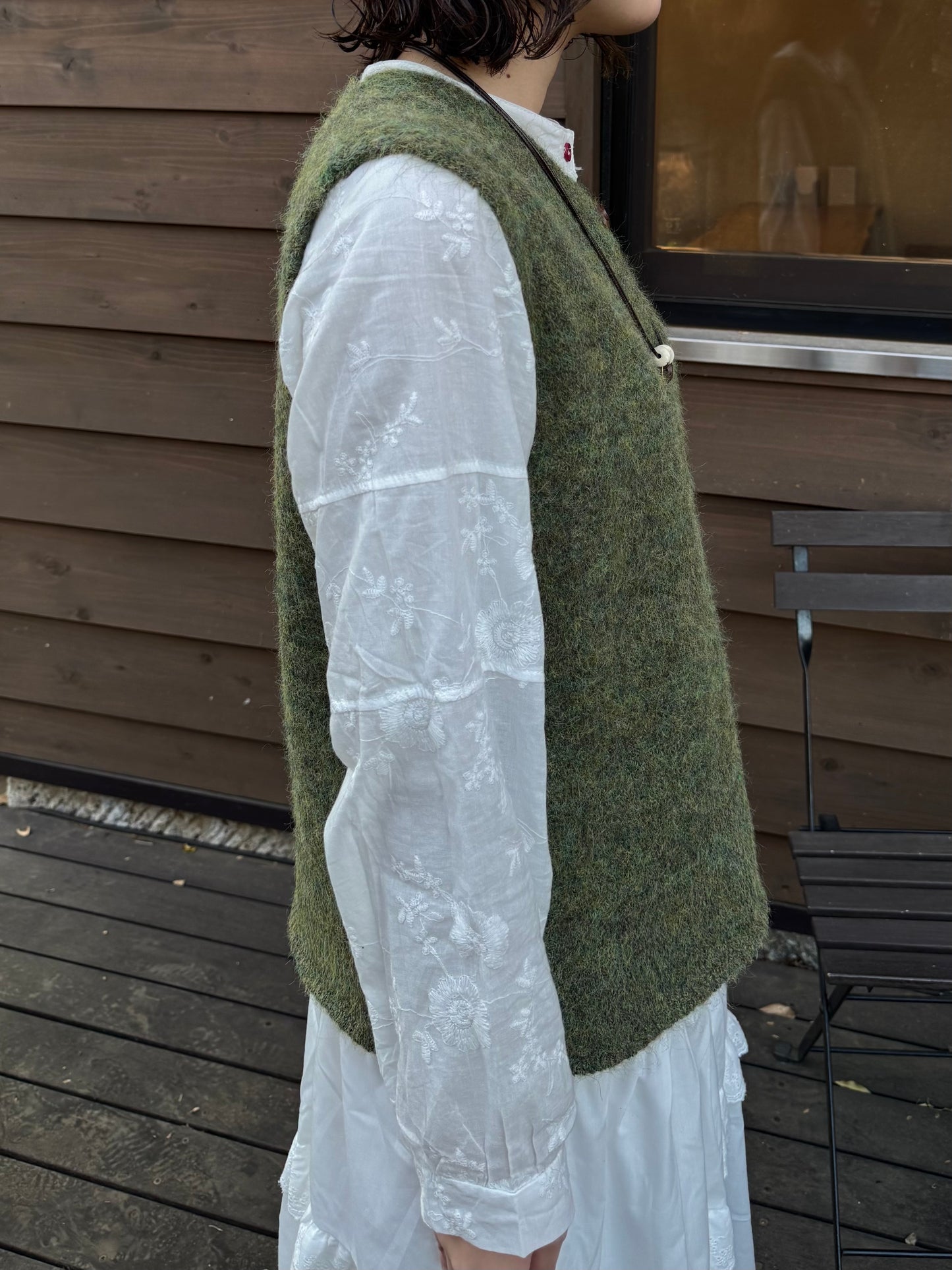 メランジボタンニットベスト DPC03033