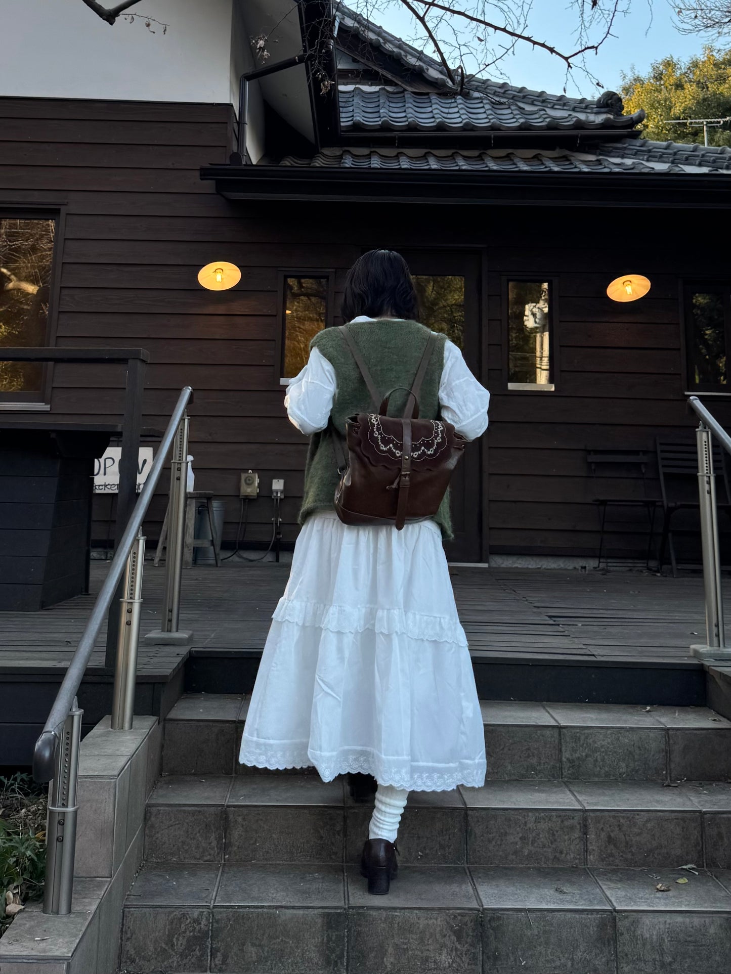 コットンレースロングスカート DPC03009